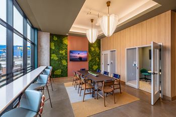 Co-working space and private meeting rooms